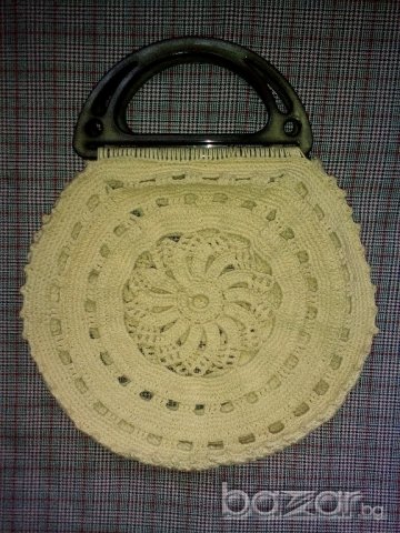 Ретро битова чанта плетена на една кука , снимка 2 - Чанти - 20960530