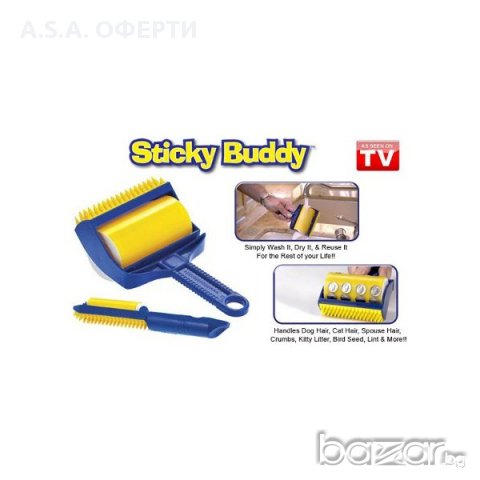 Уред за обиране на косми Sticky Buddy, снимка 1