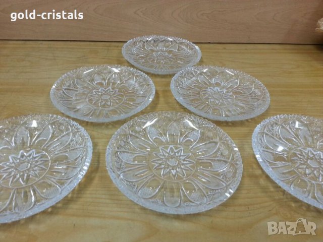 Ретро кристални чинии  български, снимка 6 - Антикварни и старинни предмети - 25501568