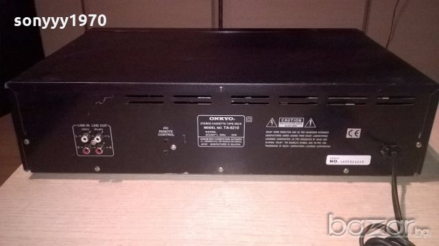 onkyo ta-6210 deck-внос швеицария, снимка 13 - Ресийвъри, усилватели, смесителни пултове - 19071008