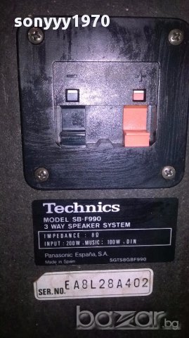 Technics sb-f990 3way-8ohms/2х200watts-внос швеицария, снимка 11 - Ресийвъри, усилватели, смесителни пултове - 12856956