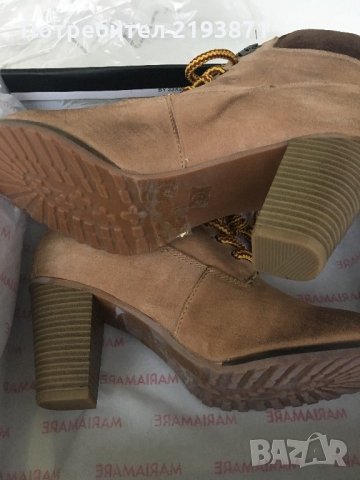 Естествена кожа велур боти Maria Mare номер39, снимка 5 - Дамски боти - 24291447