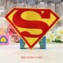 Superman Супермен лого емблема апликация за дреха дрехи самозалепваща се, снимка 1 - Други - 20297553
