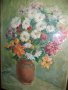 Люба Паликарова стара картина акварел натюрморт цветя  1975, снимка 1 - Картини - 23743155