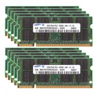 НОВА 4GB 533Mhz (2х 2GB) DDR2 kit 2RX8 RAM PC2-4200S DDR2-533Mhz Памет РАМ SODIMM ДДР2 ЛАПТОП СОДИММ, снимка 2 - Лаптоп аксесоари - 24720370