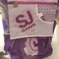 SJ Gang, лилава ученическа раница с ортопедичен гръб, снимка 1 - Кенгура и ранички - 23727609