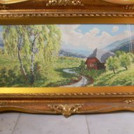 гоблен Пролет над Визенбаха,картина,пано, снимка 1 - Гоблени - 17020954