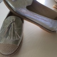 Сребърни обувки, снимка 3 - Дамски ежедневни обувки - 25944033