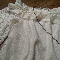 Дамска блуза дантела, снимка 4 - Тениски - 22088357