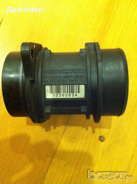 Дебитомер Siemens 5WK9631 за Peugeot, Citroen, Ford 1.4 HDI / TDCI, снимка 1