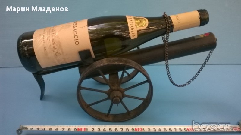 Оръдие-метална стойка за вино, снимка 1