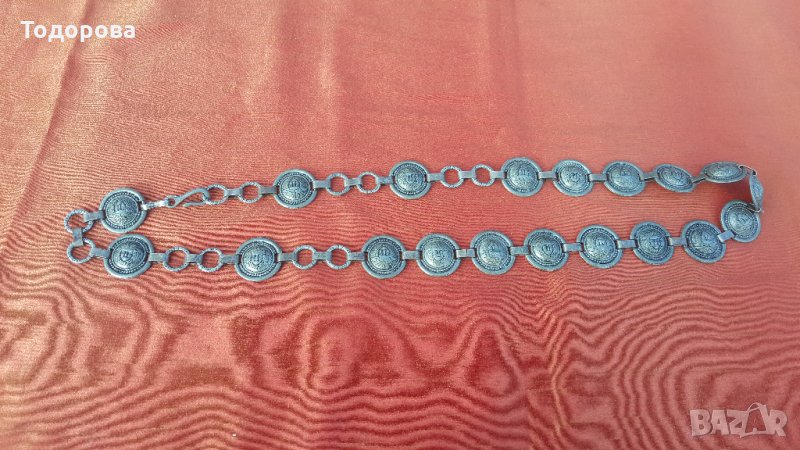 Старинен метален колан, снимка 1