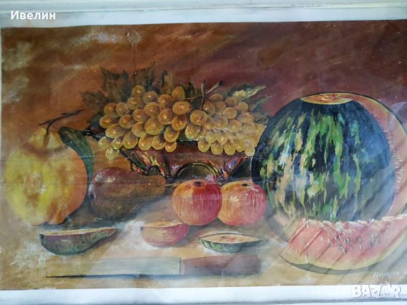 стара картина-натюрморт, снимка 1
