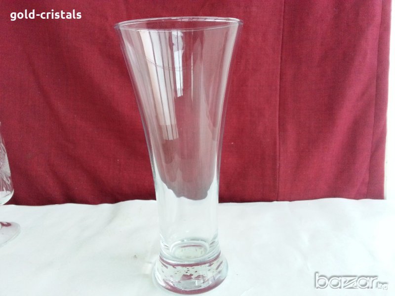 стъклена ваза  вазичка, снимка 1