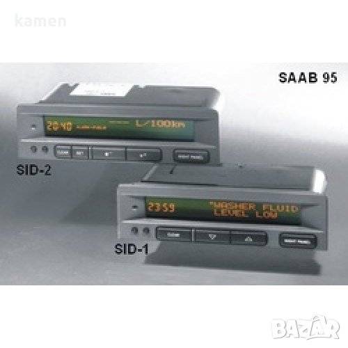 LCD display за Saab SID1,SID2 комплект с лентовия кабел, снимка 1