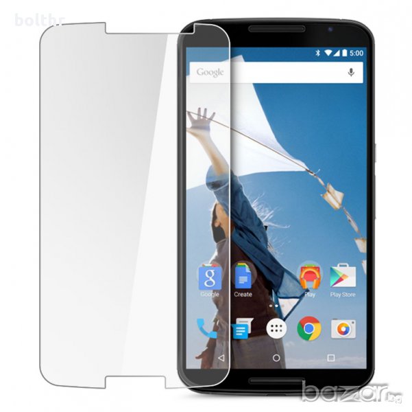 УДАРОУСТОЙЧИВ СКРИЙН ПРОТЕКТОР TEMPERED GLASS ЗА NEXUS 6, снимка 1