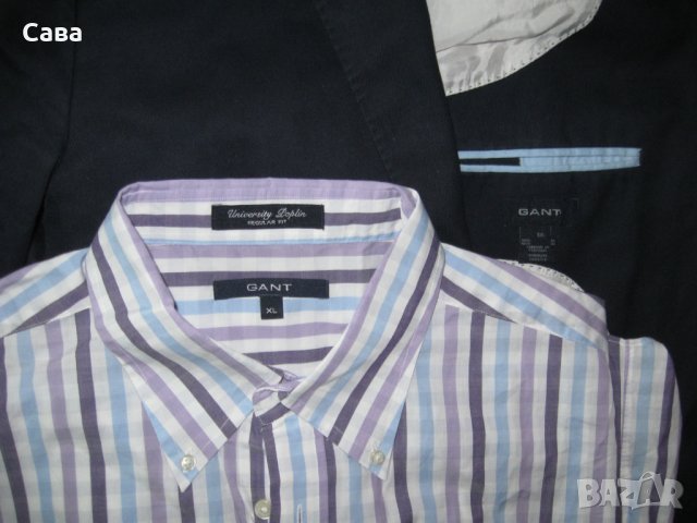 Риза и сако GANT    мъжки,ХЛ, снимка 1 - Сака - 24367838