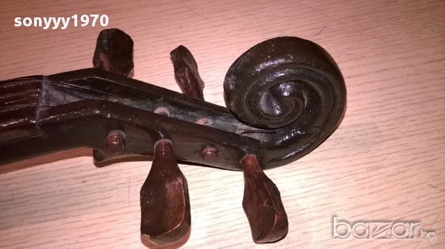 Цигулка 61/20/7см-лък 67см-за колекция/украса-внос швеицария, снимка 7 - Антикварни и старинни предмети - 15840382