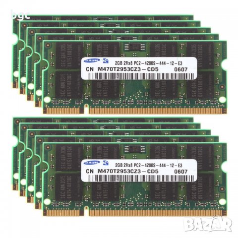 НОВА 4GB 533Mhz (2х 2GB) DDR2 kit 2RX8 RAM PC2-4200S DDR2-533Mhz Памет РАМ SODIMM ДДР2 ЛАПТОП СОДИММ, снимка 2 - Лаптоп аксесоари - 24720370
