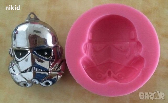  3D глава Щурмовак от Star Wars междузвездни войни силиконов молд форма за фондан гипс