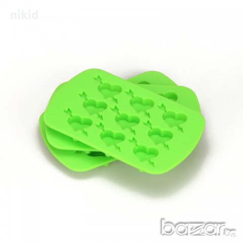 сърце сърца и стрела силиконов молд форма за украса торта с фондан шоколад желе гипс