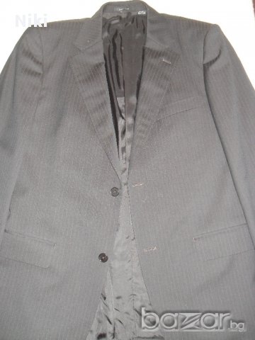 Черно раирано мъжко сако Зара