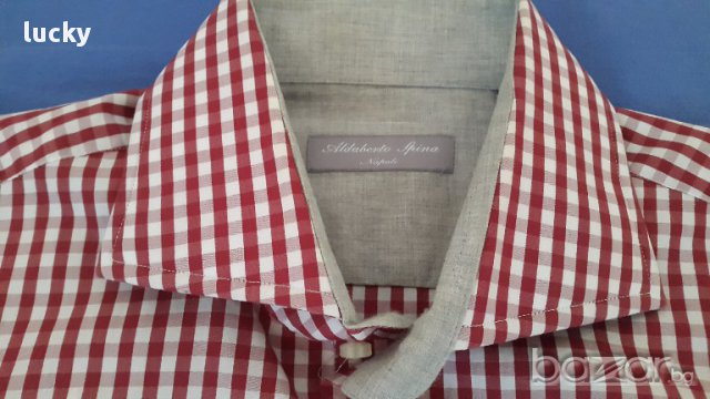 Италиянска риза с дълъг  ръкав ALDABERTO SPINA , снимка 5 - Ризи - 13144069