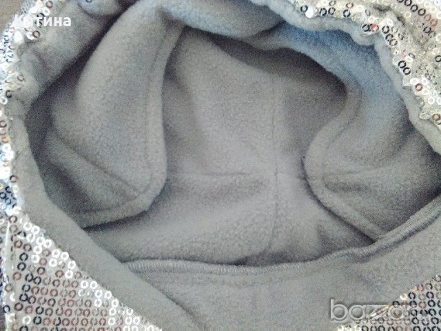 ТuTu нова блещукаща зимна 2 в 1 шапка-ушанка, снимка 3 - Шапки, шалове и ръкавици - 19468501