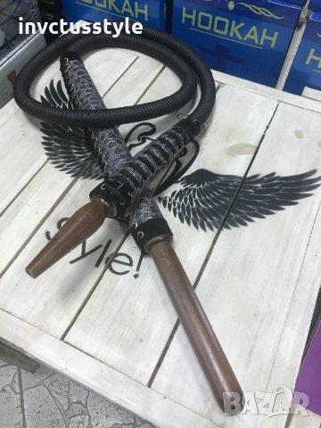 Кожен маркуч с дървен накрайник