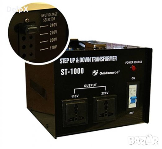 Конвертор ST-1000 (преобразувател) 220VAC/110VAC 1000W, снимка 1 - Други инструменти - 23169558