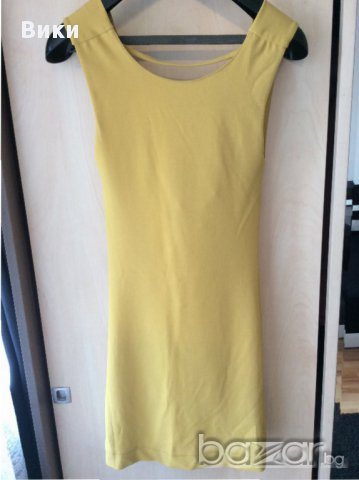 рокля цвят горчица , снимка 4 - Рокли - 15991865