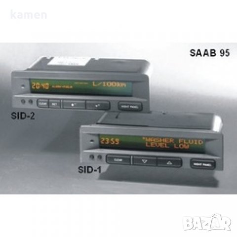 LCD display за Saab SID1,SID2 комплект с лентовия кабел, снимка 1 - Части - 24765941