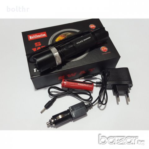 TORCH SWAT CREE LED 350000W, снимка 2 - Оборудване и аксесоари за оръжия - 12466939