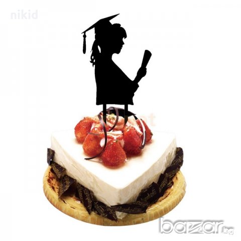 Абитуриент Студент Абсолвент дипломиране завършване топер украса табела за торта, снимка 2 - Други - 21182254