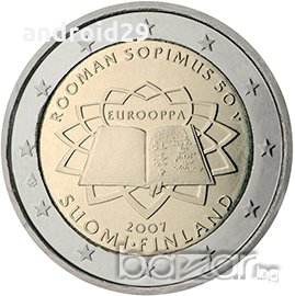 2 Евро монети (възпоменателни) емитирани 2007г (50 години от Подписването на Римският договор), снимка 6 - Нумизматика и бонистика - 16924227