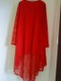 макситуника- рокля дантела в червено, снимка 4