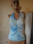 Кокетен светлосин дамски потник / топ,с гол гръб,дамска блуза/тениска без ръкави,ръкав,дамско бюстие, снимка 3