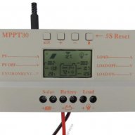 Lcd 30a Mppt Соларен фотоволтаичен контролер 12v/24v 380w/760w със Usb, снимка 1 - Други - 9775726