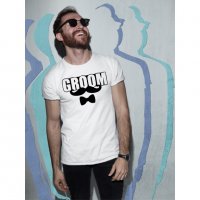 Тениска за ергенско парти - Groom, снимка 3 - Тениски - 23313428