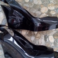 Черни силиконови обувки на платформа италиански  Kartell, снимка 1 - Сандали - 18005255