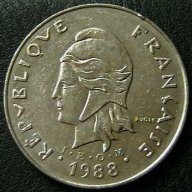 50 франка 1988, Френска Полинезия, снимка 2 - Нумизматика и бонистика - 7549293