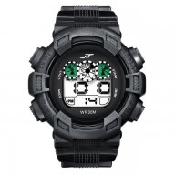 Нов спортен часовник с хронометър аларма много функции изгодно спорт маратон голям корпус подарък, снимка 2 - Мъжки - 13543843