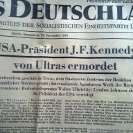 Вестници със знакови събития - убийството на Джон Кенеди, снимка 3 - Други ценни предмети - 12123303
