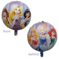 6 принцеси Рапунцел Ариел Белл Снежанка двустранен фолио фолиев балон хелий или въздух парти чрд, снимка 1 - Други - 18297944