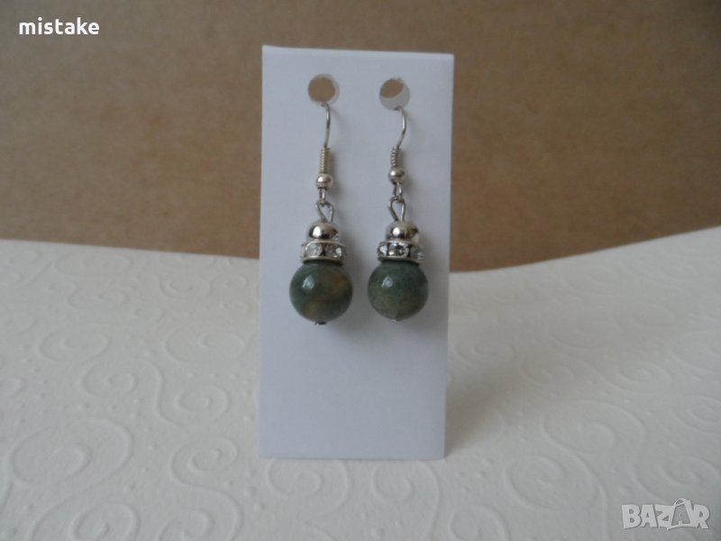 обеци Мъхов Ахат, снимка 1