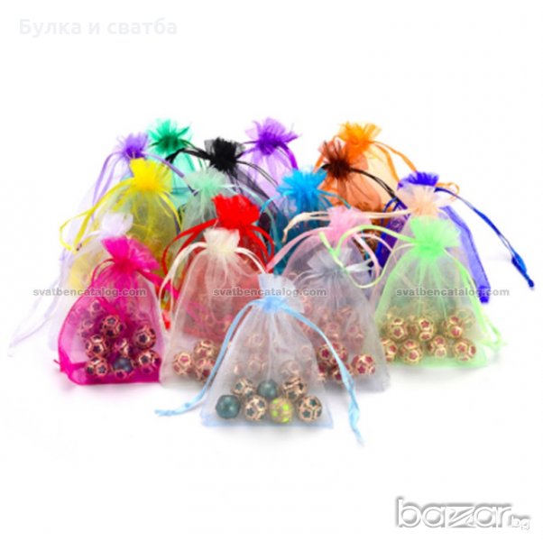 Торбички от органза за подаръци, бижута, сувенири, сватба, снимка 1