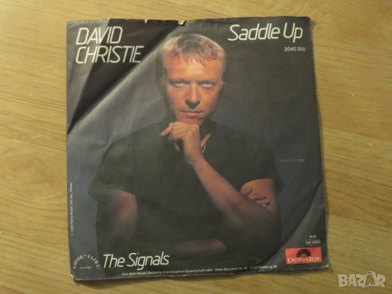 малка грамофонна плоча - David Christie - Saddle Up  - изд.80те г., снимка 1