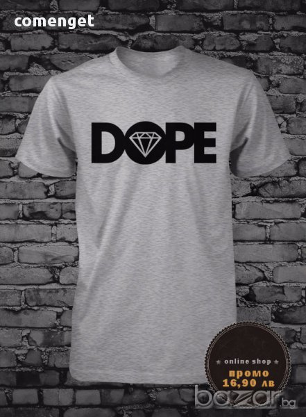 НОВО! Хитова мъжка тениска DOPE DIAMOND със SWAG дизайн! Създай модел с твоя снимка!, снимка 1
