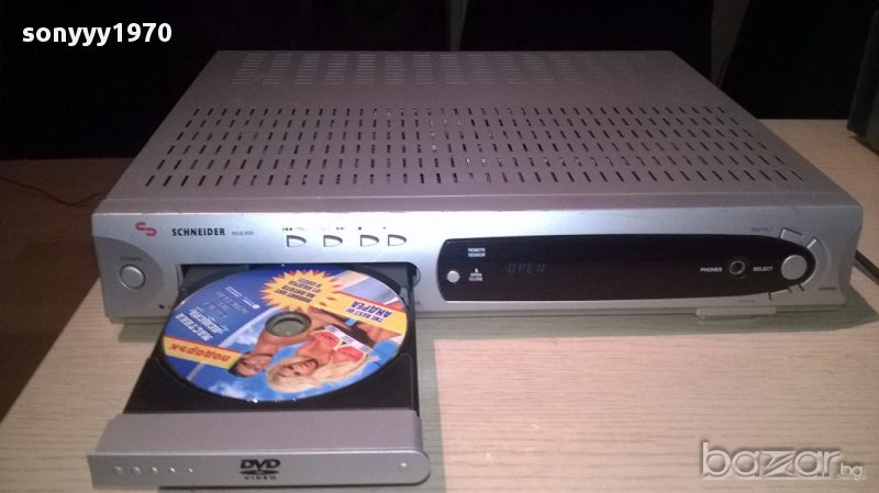 schneider hcs-500 dvd/receiver-germany-внос швеицария, снимка 1