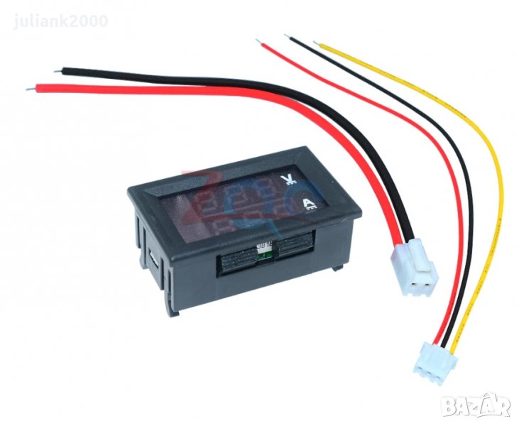 100 волта 10 А комбинирани Волтметър и Амперметър волтмер, снимка 1